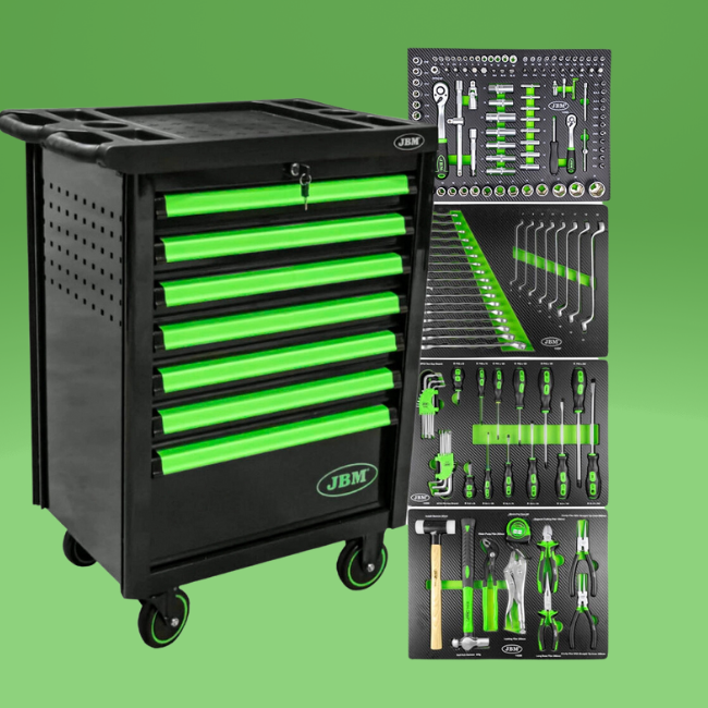 Il Miglior Carrello a 7 Cassetti Verde per Officine Meccaniche: Organizzazione e Stile