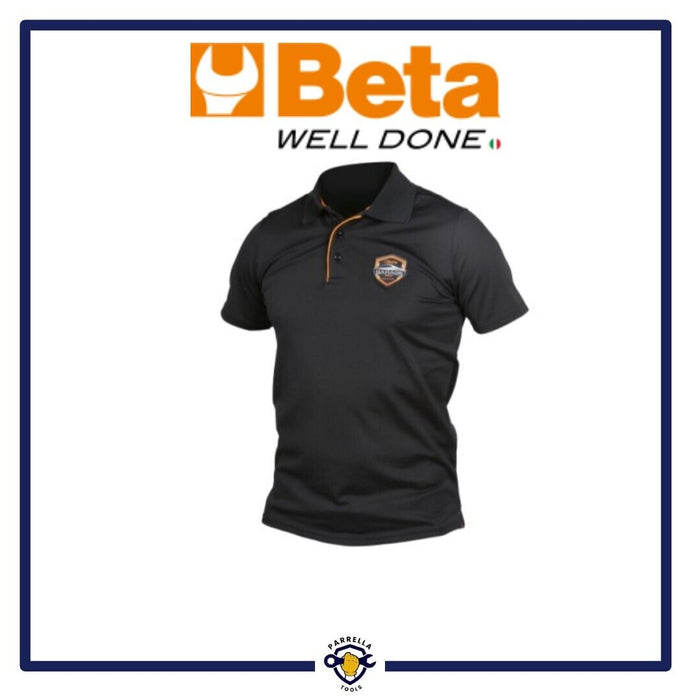 POLO BETA GARAGE IN POLIESTERE TRASPIRANTE 175G COLORE NERO TAGLIA L