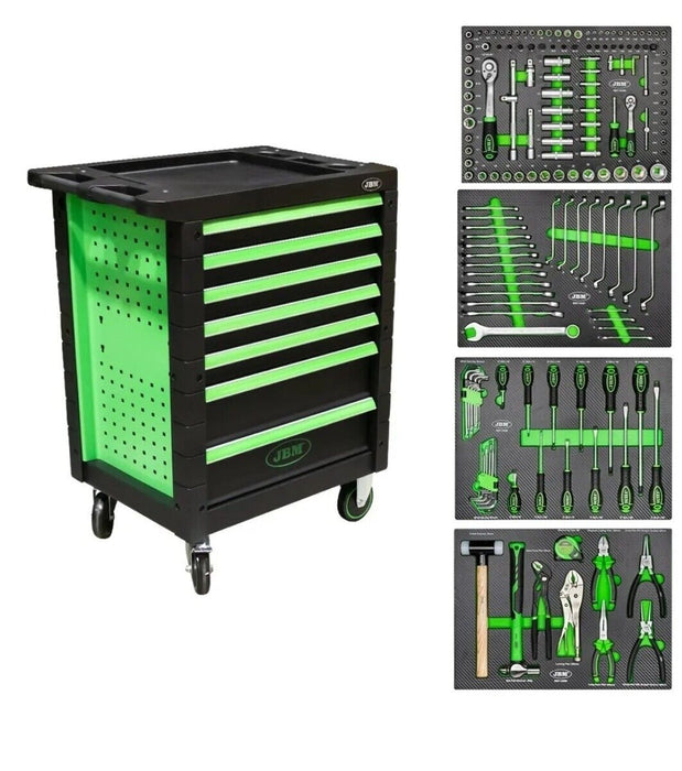 Carrello portautensili da officina con 7cassetti portattrezzi attrezzi 172 pz