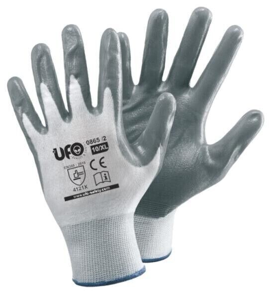 GUANTI DA LAVORO 12PZ IN NITRILE ANTISCIVOLO ANTITAGLIO SENZA CUCITURE TL 9/10