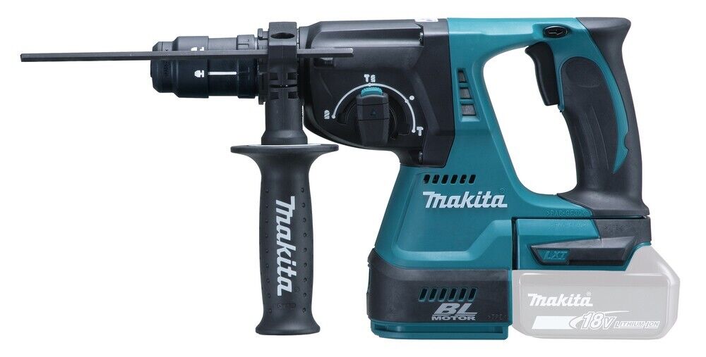 MAKITA TASSELLATORE A BATTERIA  DHR243ZJ IN VALIGETTA  18V CON DOPPIO MANDRINO