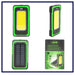 LAMPADA TORCIA DA LAVORO RICARICABILE USB E LUCE SOLARE 800LM BASE MAGNETICA