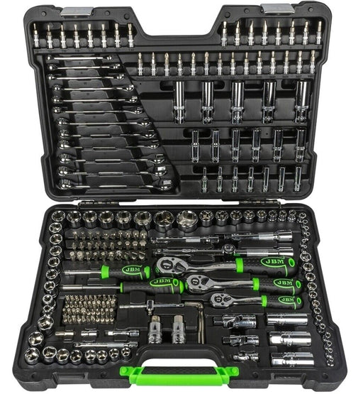 VALIGIA SET CHIAVI A BUSSOLA 216 PEZZI VANADIUM CON CRICCHETTO JBM 216 PZ