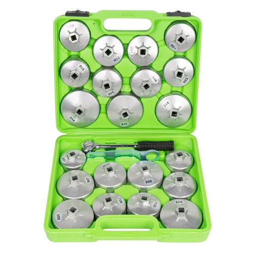 SET VALIGETTA CHIAVE A TAZZA PER FILTRI OLIO UNIVERSALE 23PEZZI CON CRICCHETTO