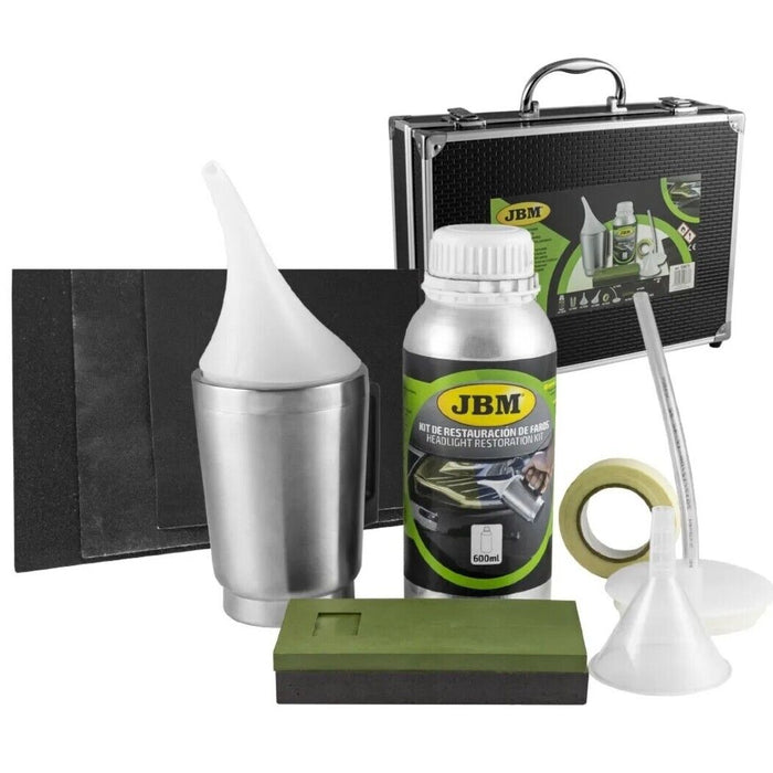 KIT DI RIPRISTINO RINNOVA FANALI E FARI PER AUTO  JBM PROFESSIONALE