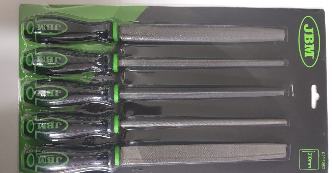 Lime raspe per acciaio ferro e metalli 5 pz da 310 mm professionali  