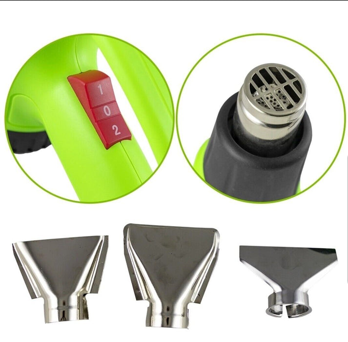 Pistola Termica Termosoffiatore Aria Calda 2000W  Sverniciatore 4 Beccucci
