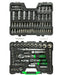 VALIGIA SET CHIAVI A BUSSOLA 108 PEZZI VANADIUM CROME CON CRICCHETTO E TORX