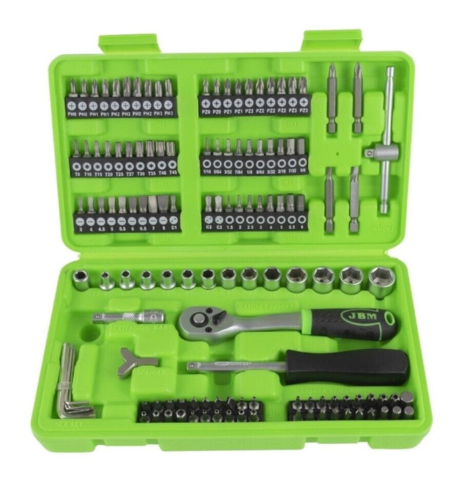 VALIGIA SET INSERTI E PUNTE DA 130 PEZZI CRICCHETTO 1/4