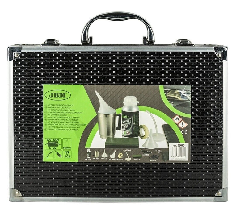 KIT COMPLETO RINNOVA LUCIDA FARI CON POLIMERO LIQUIDO X USO PROFESSIONALE