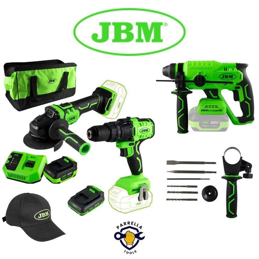 SET KIT UTENSILI ATTREZZI A BATTERIA TRAPANO TASSELLATORE SMERIGLIATRICE