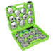 SET VALIGETTA CHIAVE A TAZZA PER FILTRI OLIO UNIVERSALE 23PEZZI CON CRICCHETTO