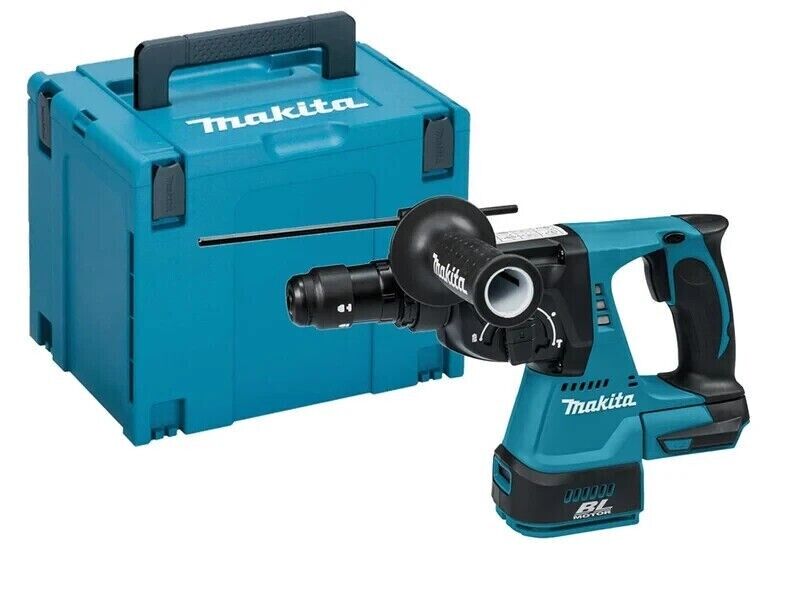 MAKITA TASSELLATORE A BATTERIA  DHR243ZJ IN VALIGETTA  18V CON DOPPIO MANDRINO