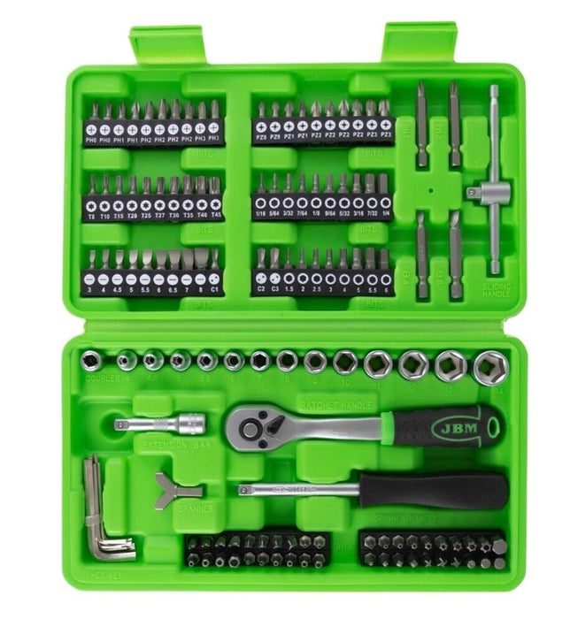 VALIGIA SET INSERTI E PUNTE DA 130 PEZZI CRICCHETTO 1/4