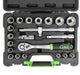 VALIGIA SET CHIAVI A BUSSOLA 22 PEZZI POLIGONAL CON CRICCHETTO 1/2"