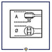 Cricchetto reversibile con attacco quadro maschio 1/2" cromato