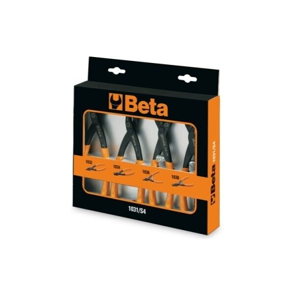 BETA SET SERIE 4 PINZE SEEGER1031/S4 ANELLI ELASTICI SICUREZZA