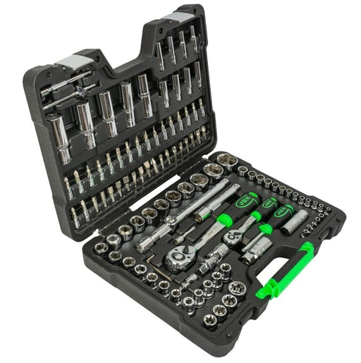 VALIGIA SET CHIAVI A BUSSOLA 108 PEZZI VANADIUM CROME CRICCHETTO + KIT REPAIR