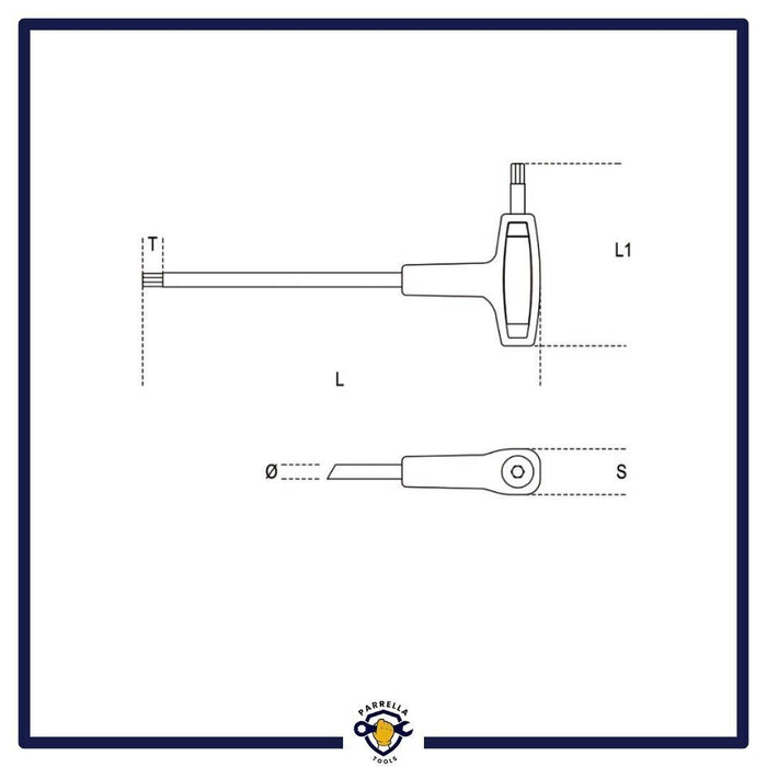 SERIE CHIAVI TORX CON IMPUGNATURA BETA 6PEZZI 97TTX/S6 T10-T15-T20-T25-T30-T40