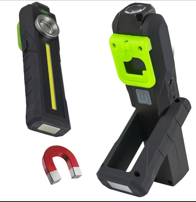 TORCIA LED RICARICABILE USB TASCABILE MINI TATTICA CALAMITA LUCE REGOLABILE