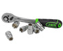 Set 10 bussole Esagonali da 10 a 19 mm con chiave cricchetto reversibile da 1/2