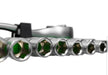 Set 10 bussole Esagonali da 10 a 19 mm con chiave cricchetto reversibile da 1/2