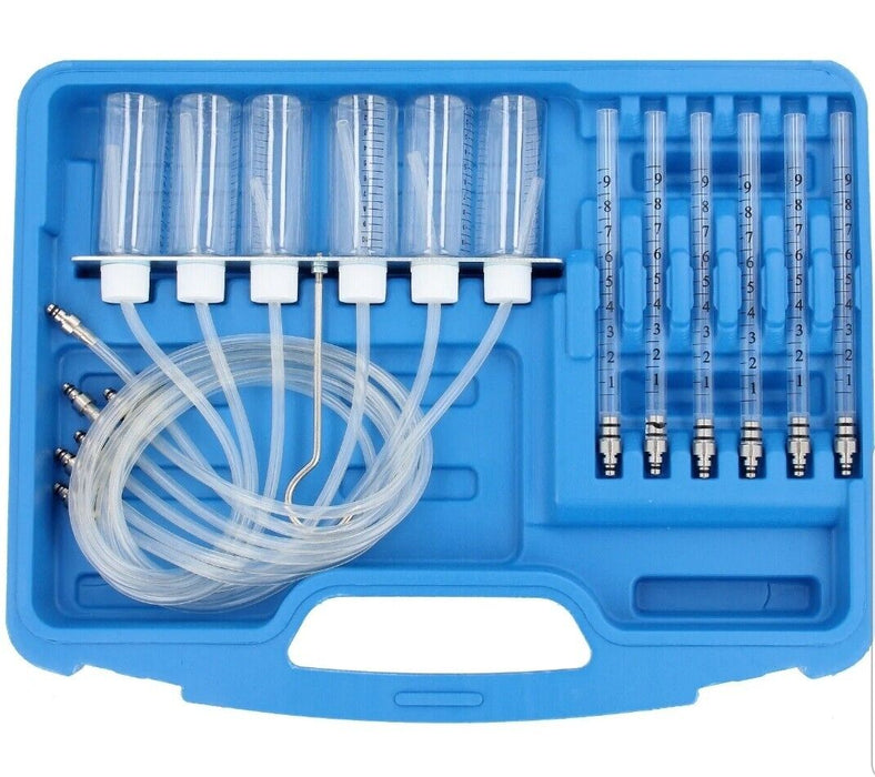 Tester Diesel Misuratore Flusso Adattatore Set Iniettore Common Rail 6 Cilindri