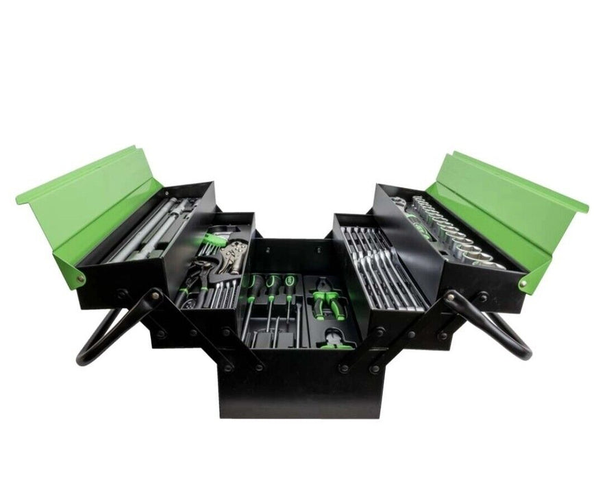 SET VALIGETTA CASSETTA DEGLI ATTREZZI 64 PEZZI METALLO E CROMO VANADIO PORTATILE