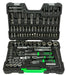 VALIGIA SET CHIAVI A BUSSOLA 108 PEZZI VANADIUM CROME CON CRICCHETTO E TORX