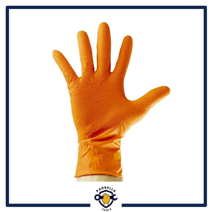 GUANTI IN NITRILE DA LAVORO RESISTENTI SPESSORATI 7MIL MACCANICO INDUSTRIA 100PZ