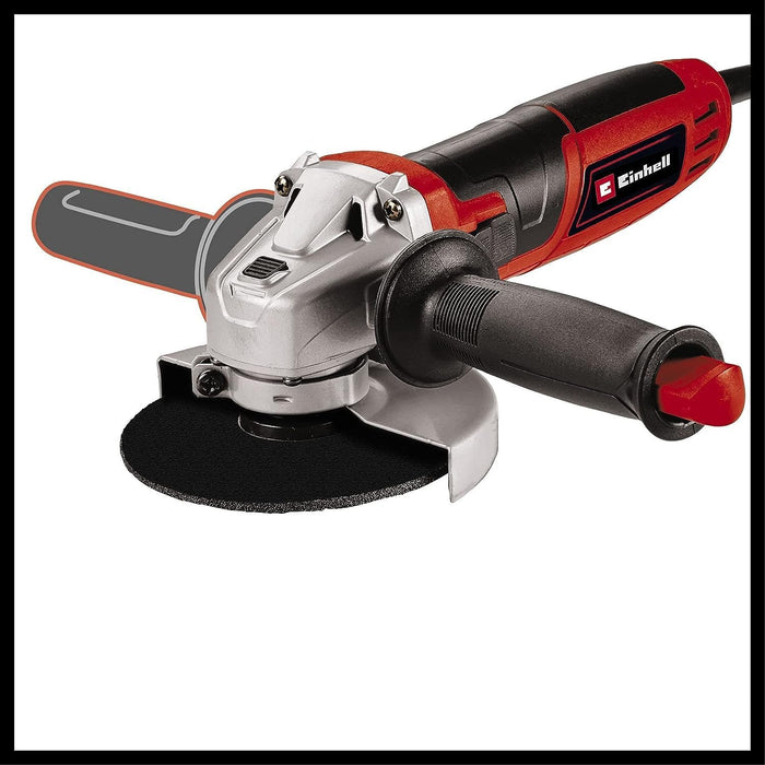 Einhell Smerigliatrice angolare da 115 mm TC-AG 115/750 | 750 W, avviamento graduale, blocco mandrino aggiuntiva, da 4 pollici con disco per taglio,levigatura, molatura e lucidatura,Versione 2024 [Classe di efficienza energetica A+]